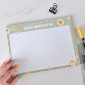 Pages de notes - 26 feuilles - Marguerites happy