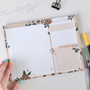 Recueil de listes - 26 feuilles - Floral