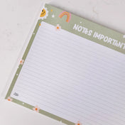 Pages de notes - 26 feuilles - Marguerites happy