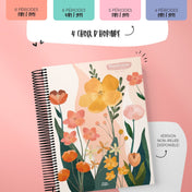 Planificateur pour enseignant 2025-2026 - Fleurs géométriques