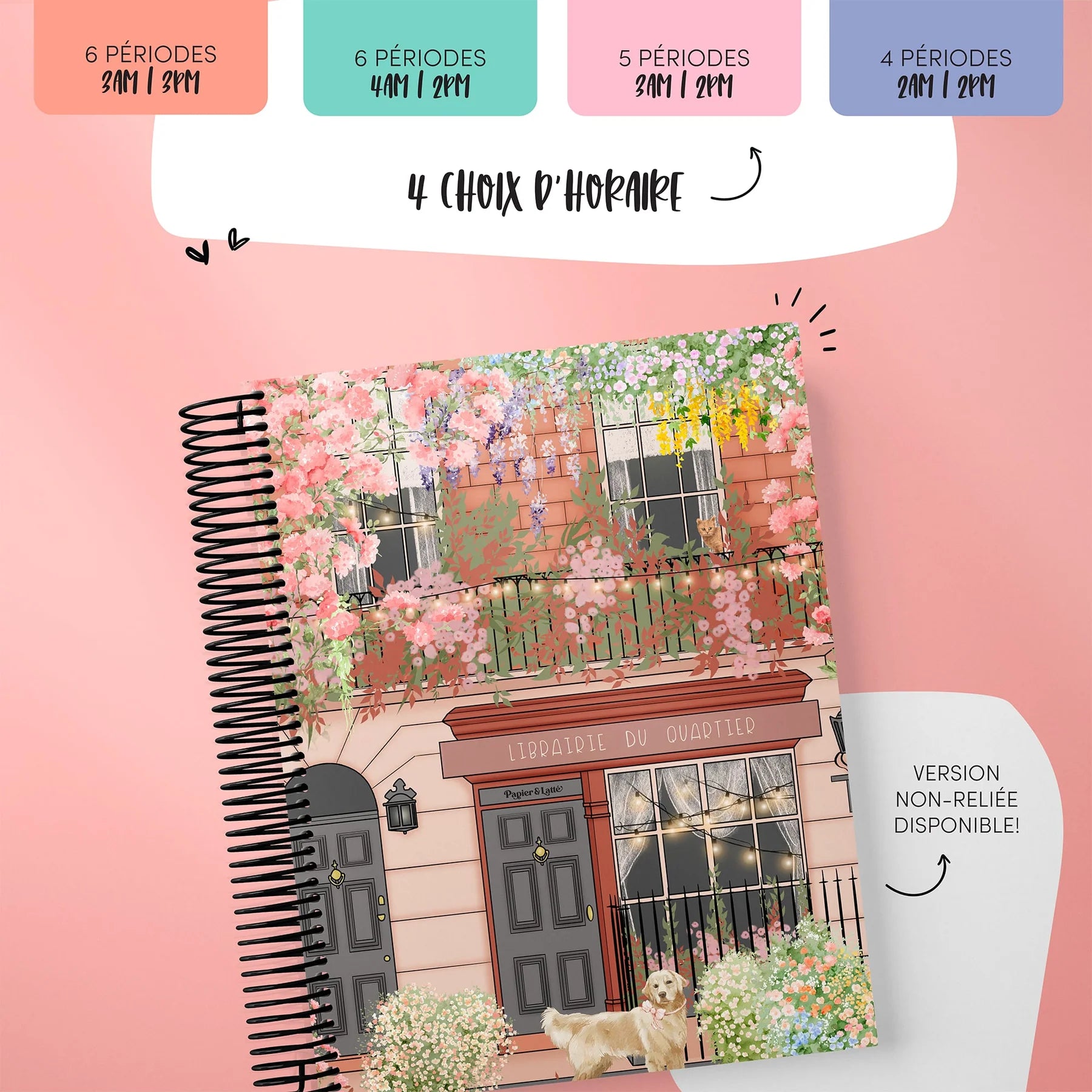 Planificateur pour enseignant 2025-2026 - Librairie du quartier