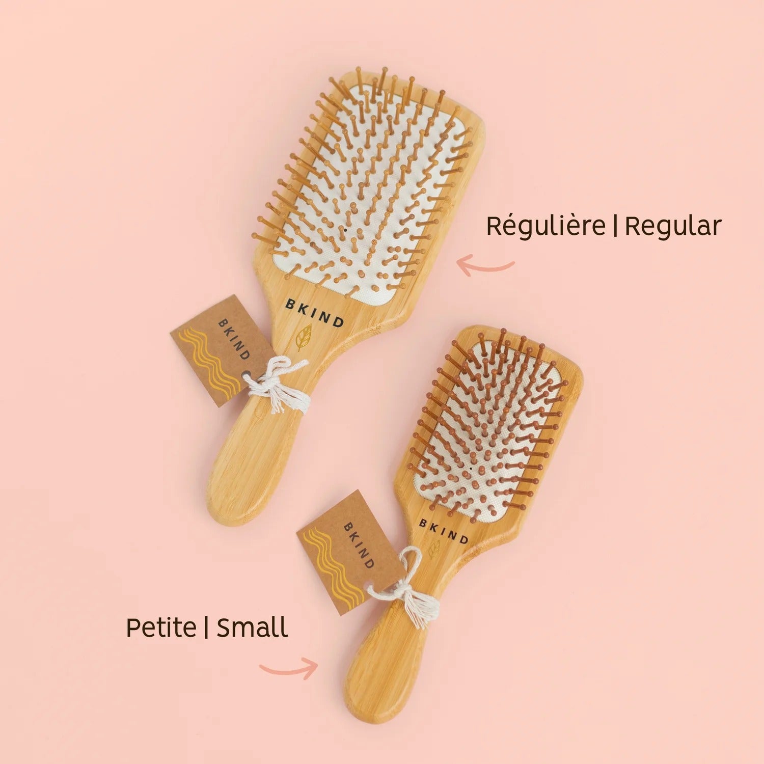 Petite brosse à cheveux en bambou