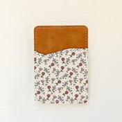 Porte-cartes en cuir à motif