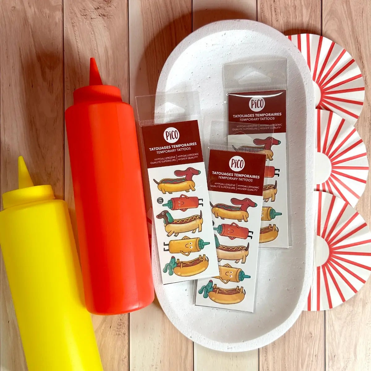 Tatouage -  Ketchup le chien saucisse