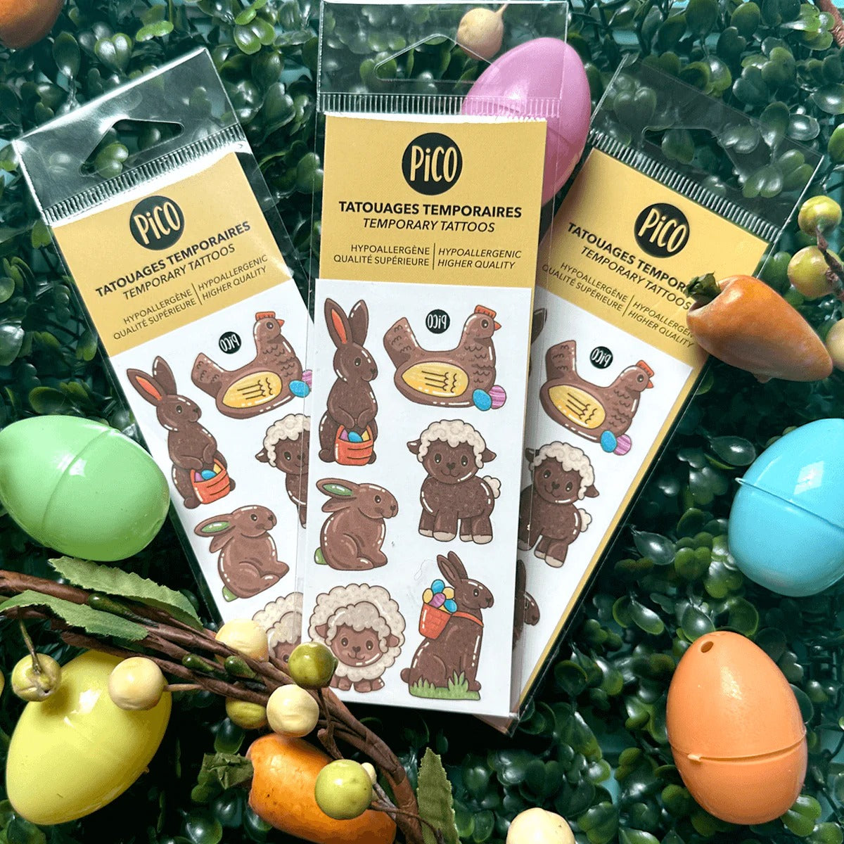 Tatouage - Les lapins en chocolat (Trop mignon)