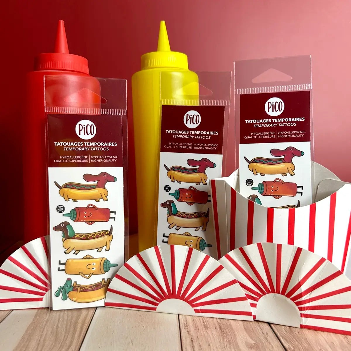 Tatouage -  Ketchup le chien saucisse