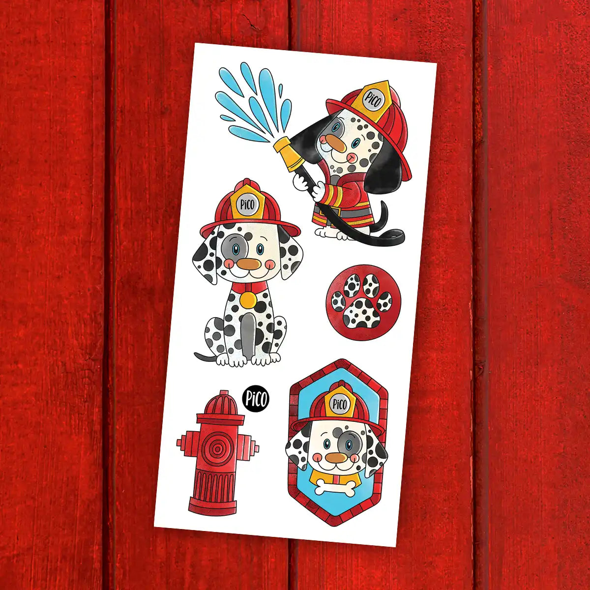 Tatouage -  PiCO le chien pompier