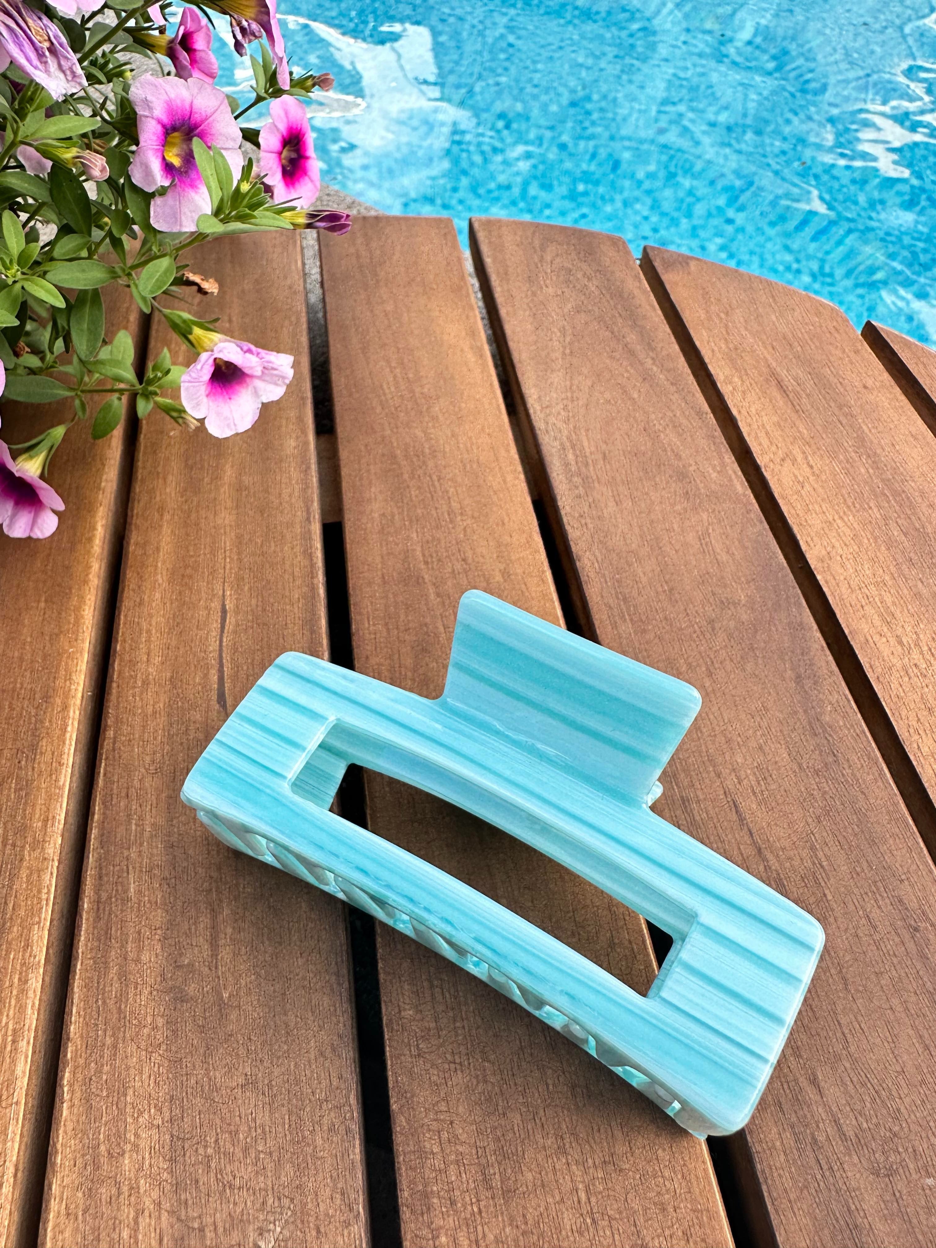 Pince à cheveux XL - Aqua