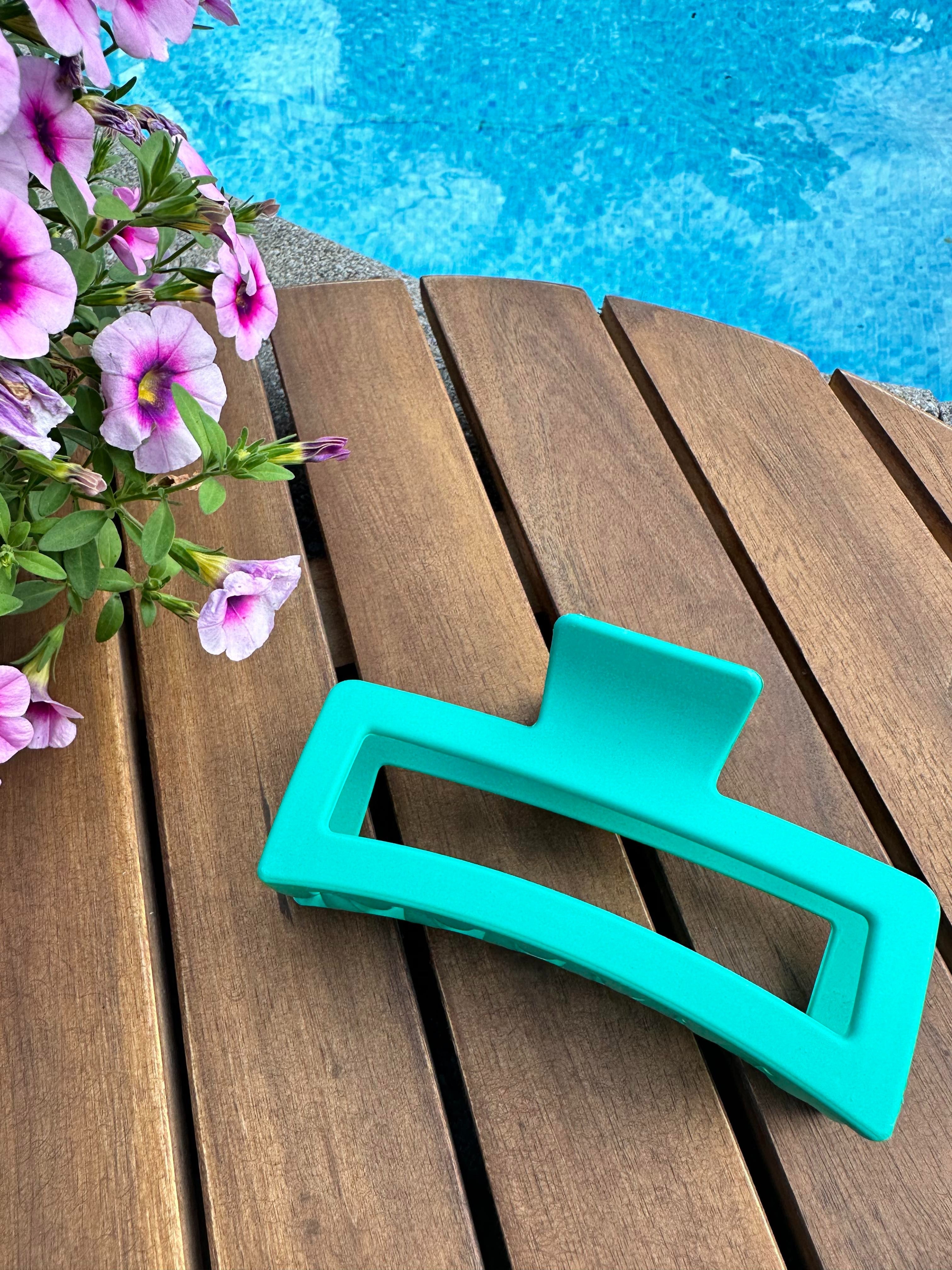 Pince à cheveux XL - Turquoise