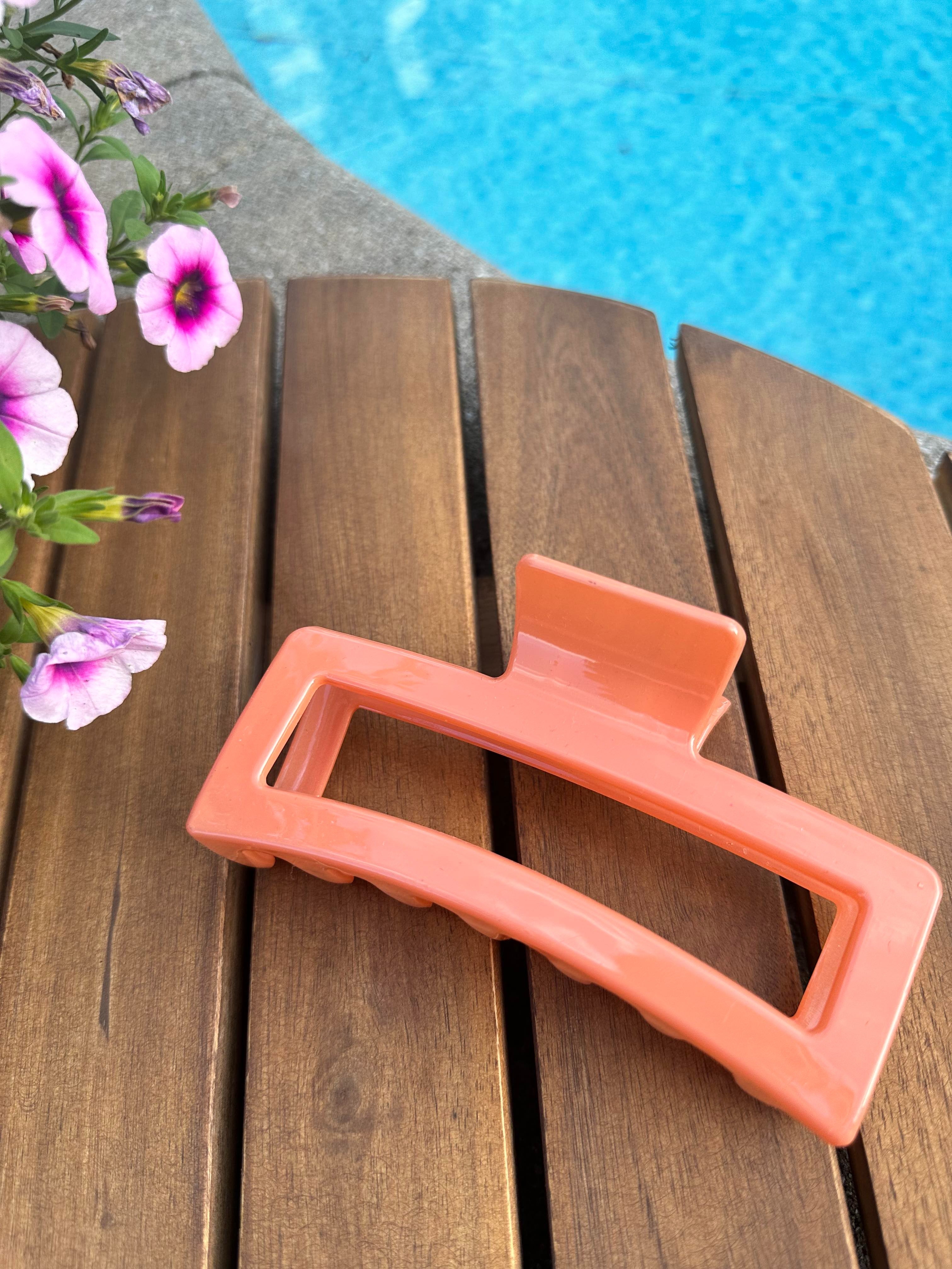 Pince à cheveux XL - Corail