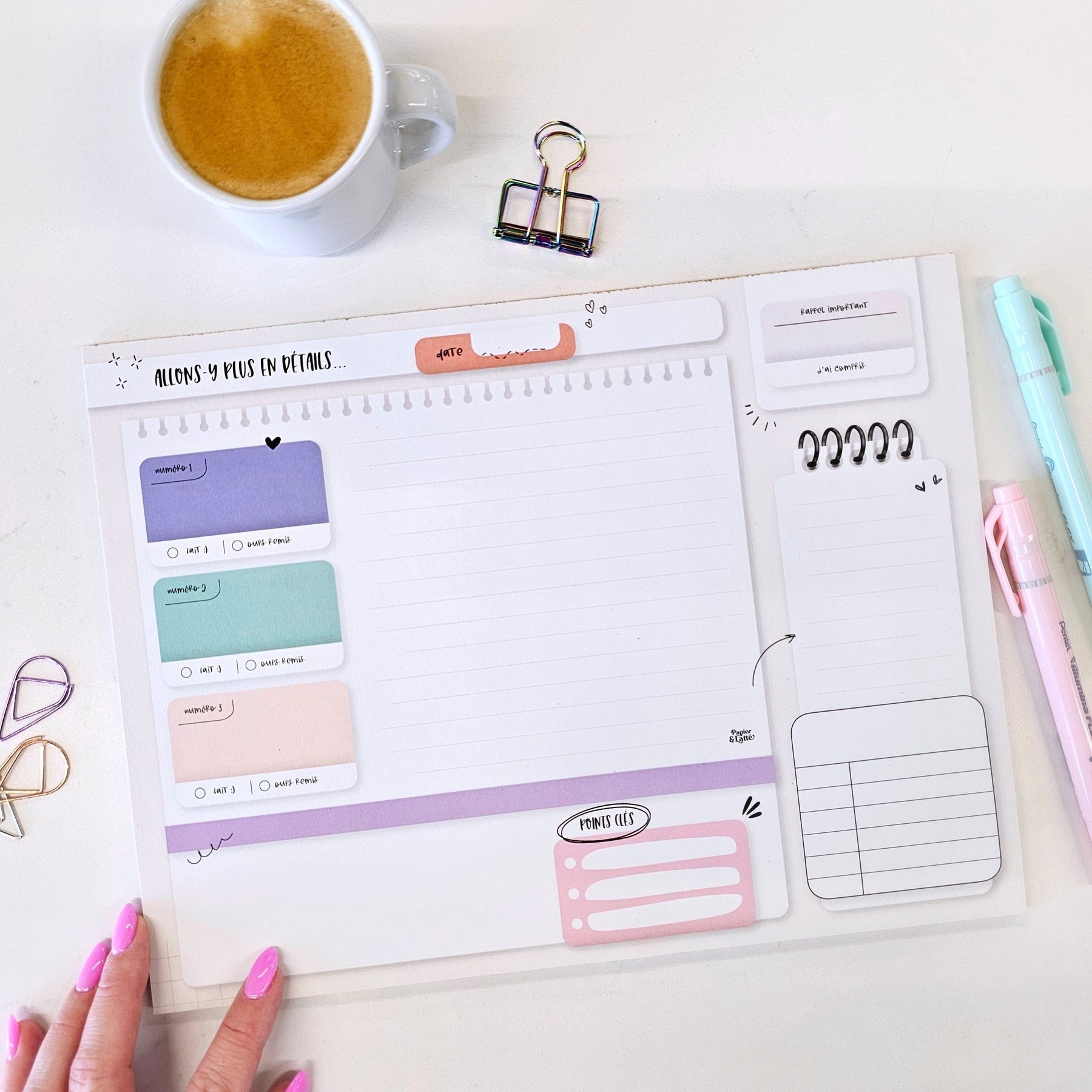 Tableau d'organisation = Allons-y plus en détails - - 26 feuilles