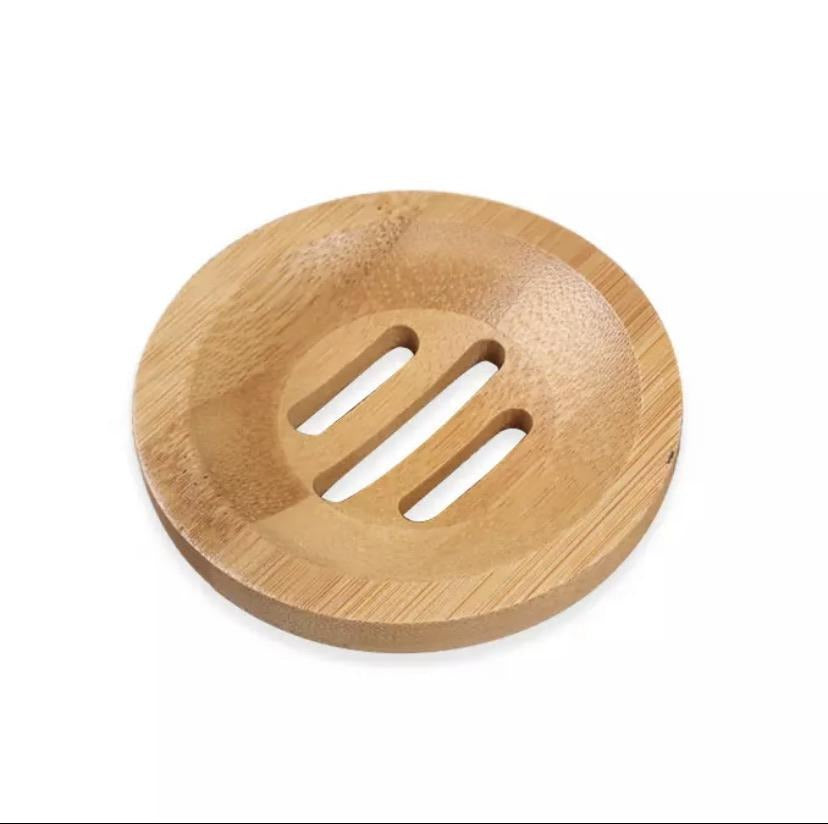 Porte-savon en bois - rond