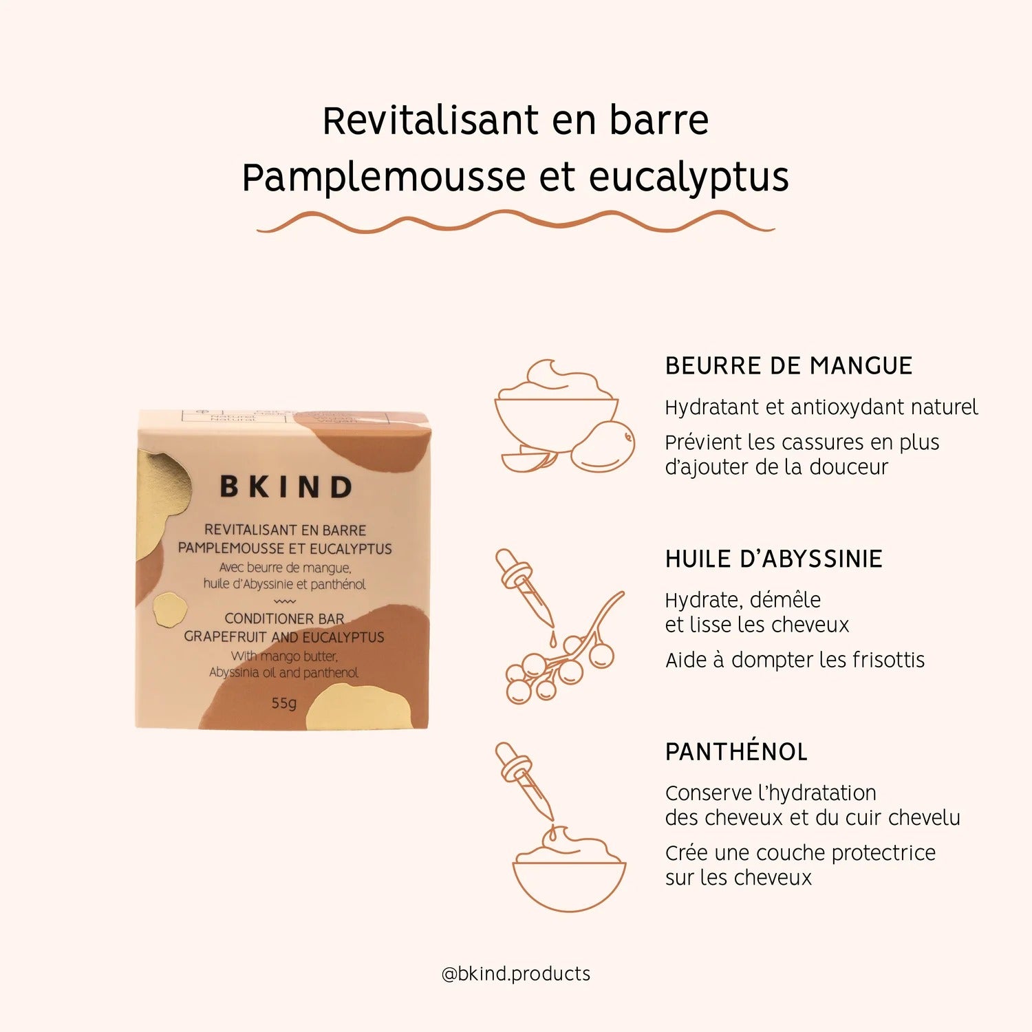 Revitalisant en barre - Cheveux normaux et/ou à tendance grasse