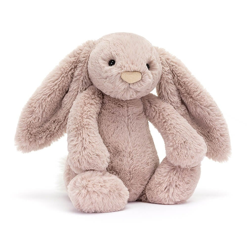 Peluche - Lapin rosa luxe médium