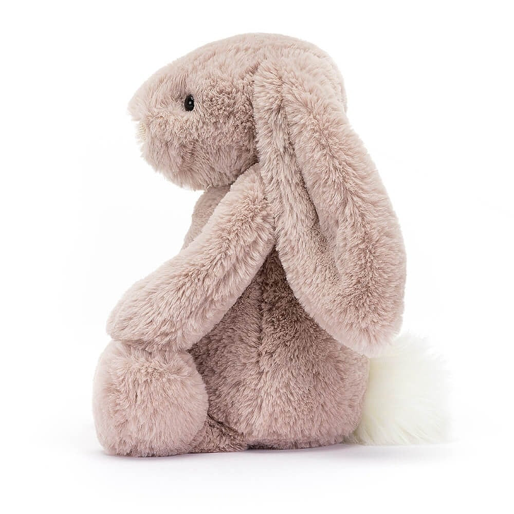 Peluche - Lapin rosa luxe médium