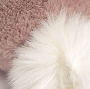 Peluche - Lapin rosa luxe médium