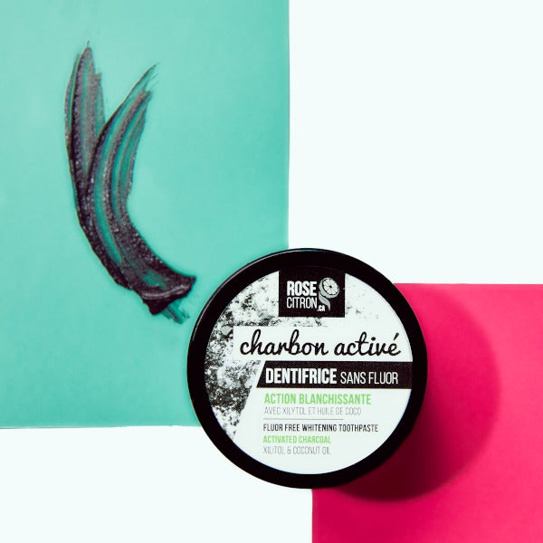 Dentifrice au charbon sans fluor-25% xylitol