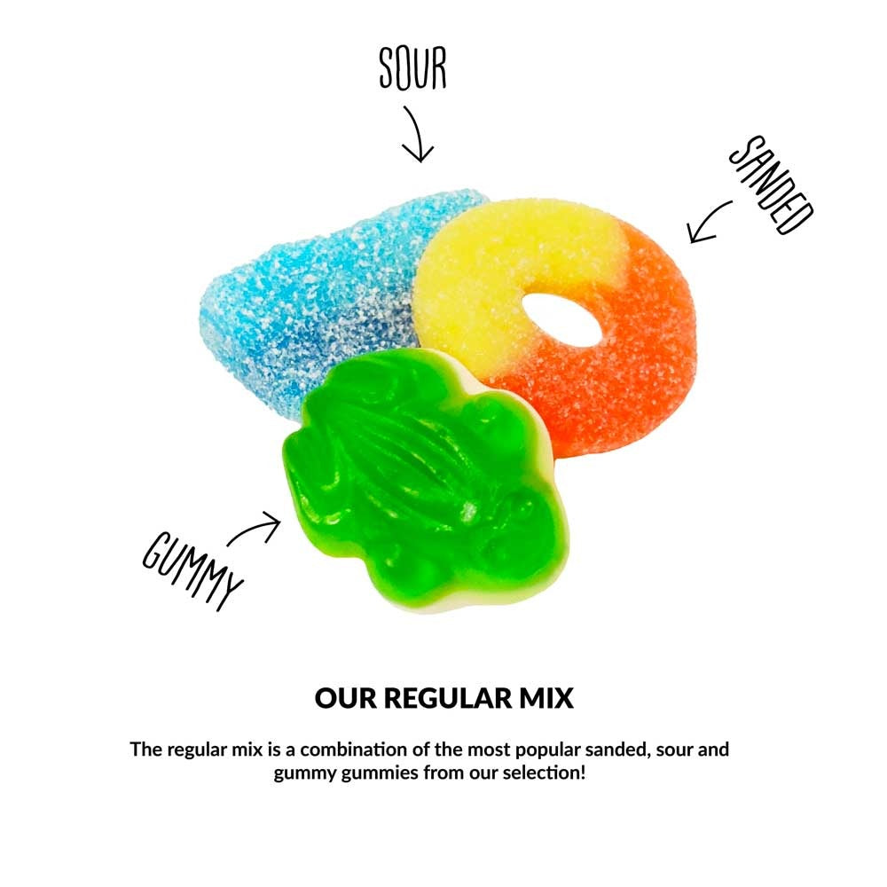 Sac bonbons à fermeture - Mélange régulier