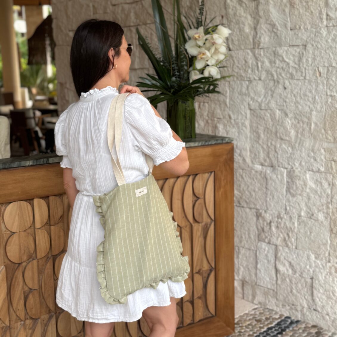 Sac cabas à froufrou