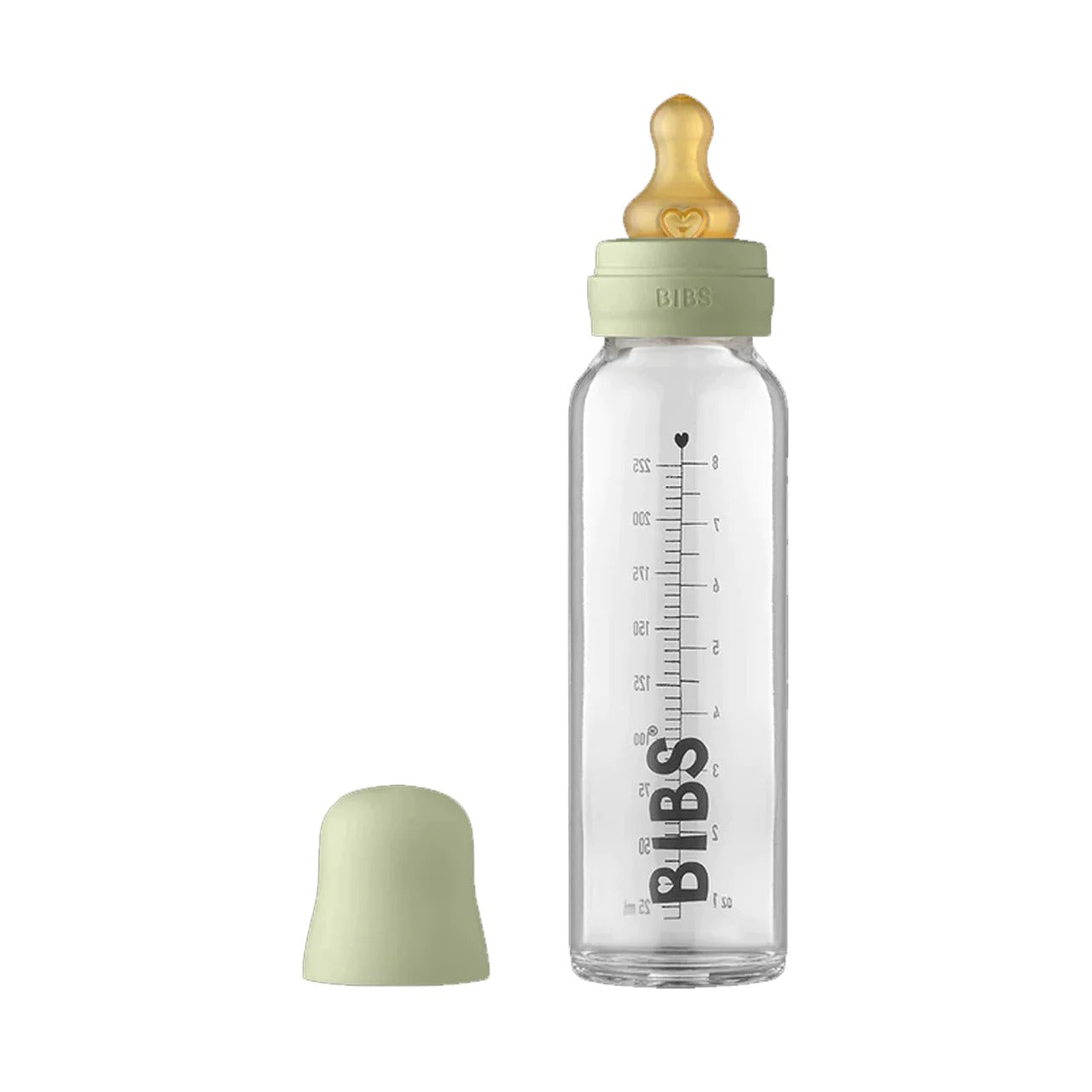 Biberon en verre pour bébé Latex 225 ml - Sauge