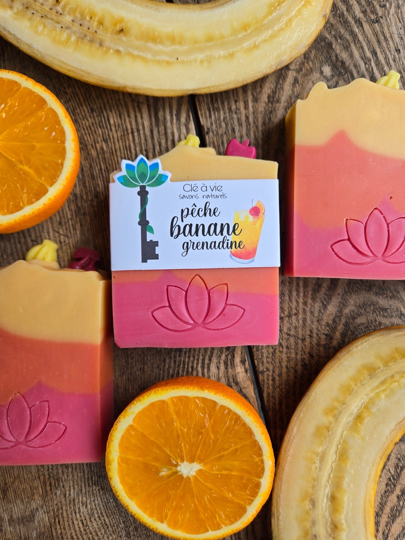 Savon - Pêche banane grenadine