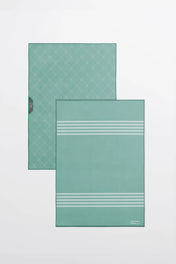 Linges vitres et miroirs Les Essentiels - Vert (lot de 2)