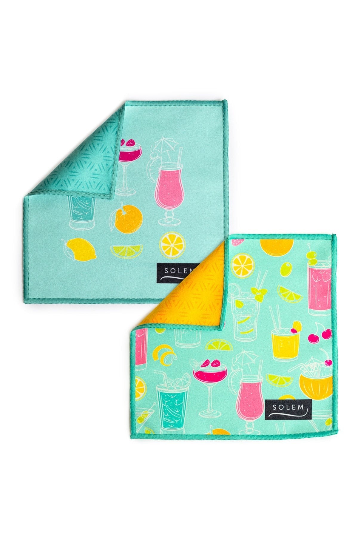 Lingettes à lunettes - Mocktails (Lot de 2)