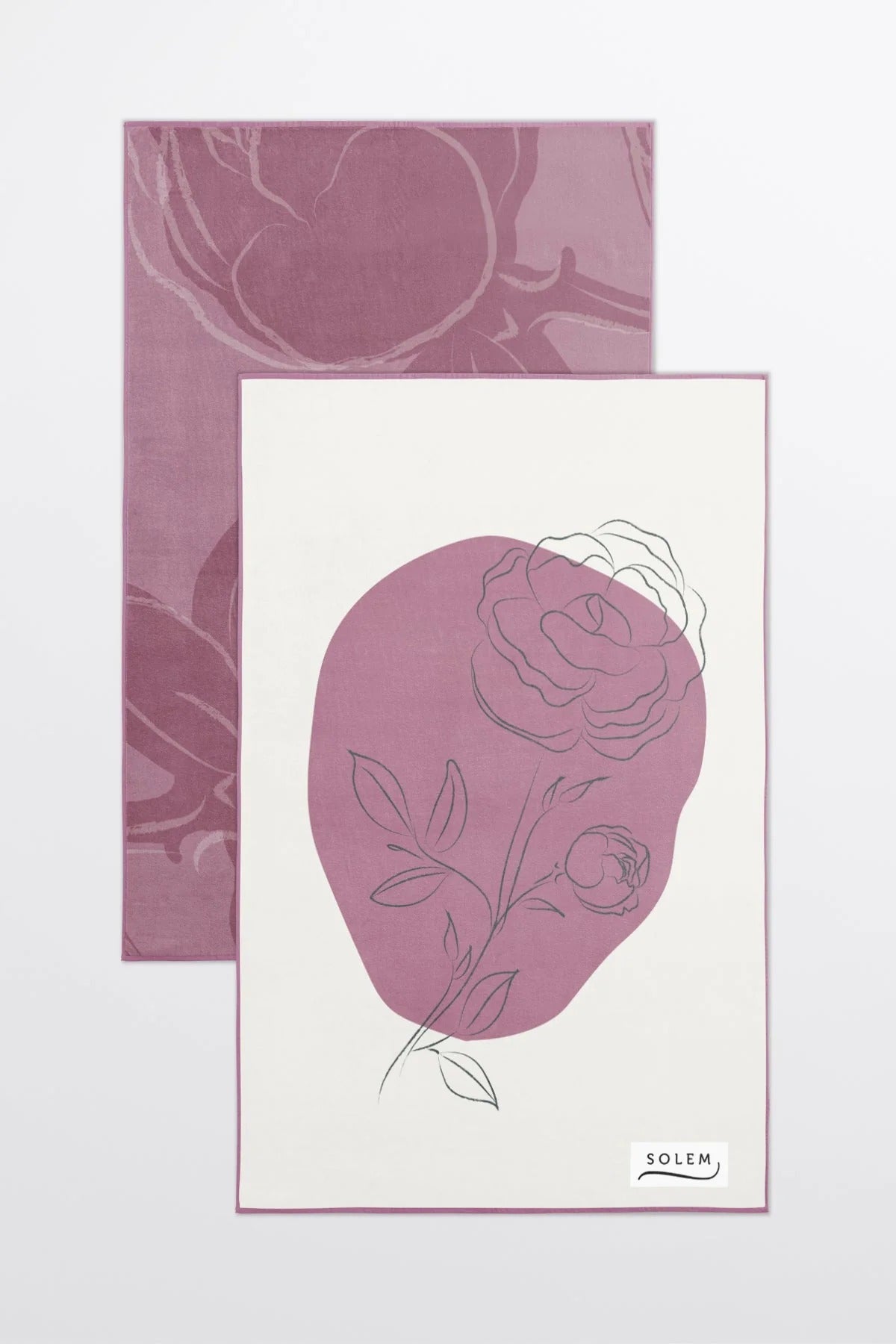 Linges à vaisselle Les Pivoines - Rose (Lot de 2)