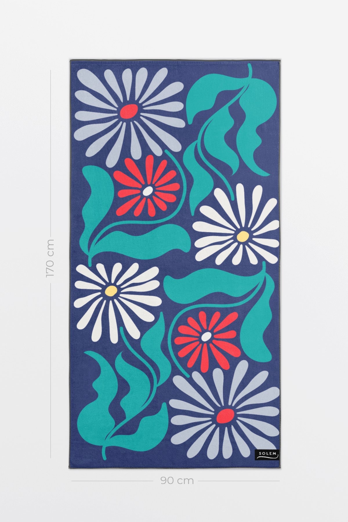 Serviette de plage - Rétro Bloom XL