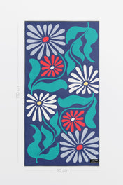 Serviette de plage - Rétro Bloom XL