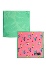 Lingettes à lunettes - Oiseaux du paradis (Lot de 2)