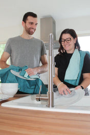 Linges à vaisselle Les Essentiels - Vert (Lot de 2)