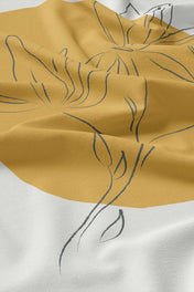 Linges à vaisselle Les Magnolias -Jaune (Lot de 2)