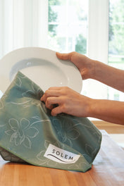 Linges à vaisselle Les Gardénias - Vert (Lot de 2)