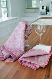 Linges à vaisselle Les Pivoines - Rose (Lot de 2)