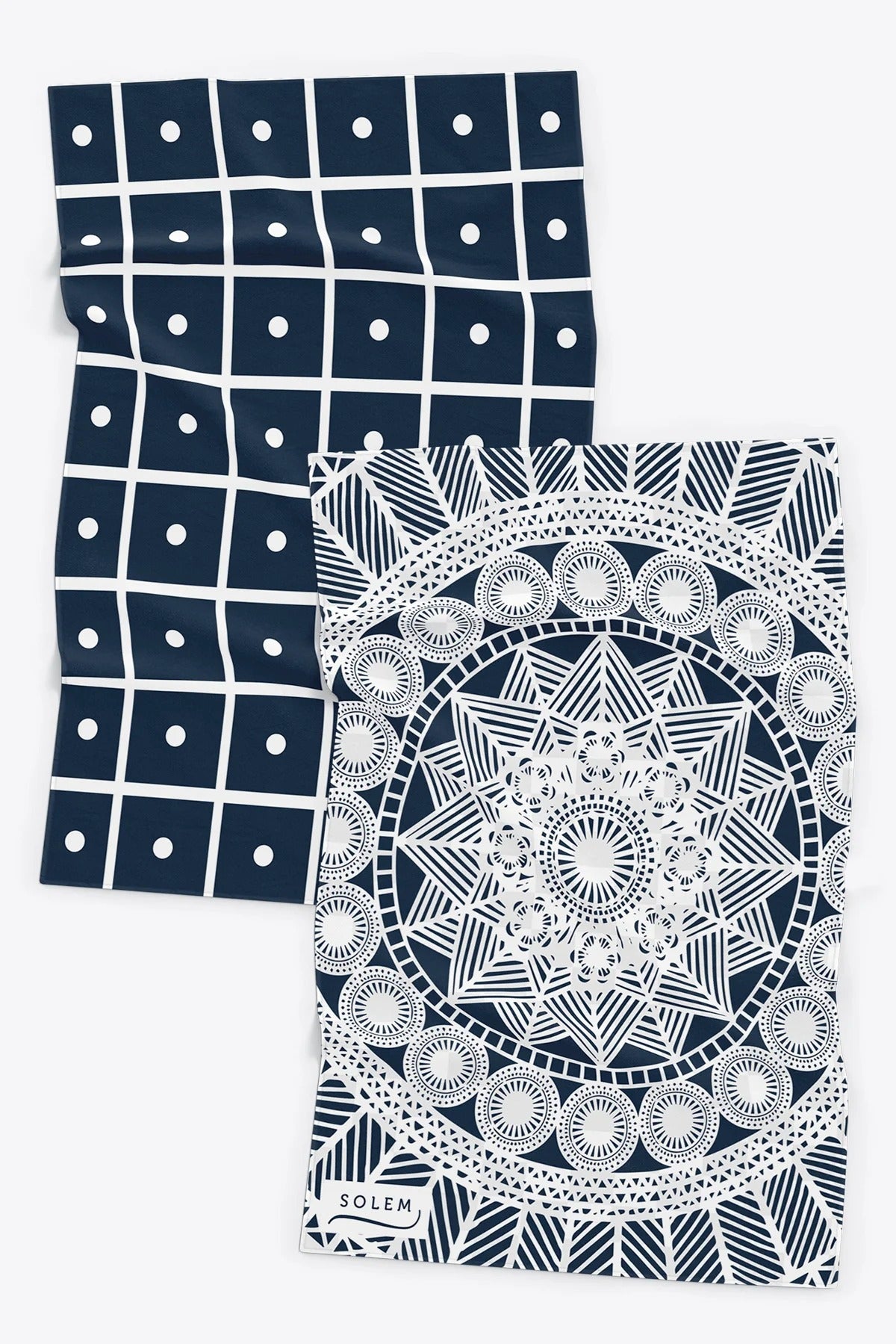 Linges à vaisselle Les Raffinés - Marine (Lot de 2)