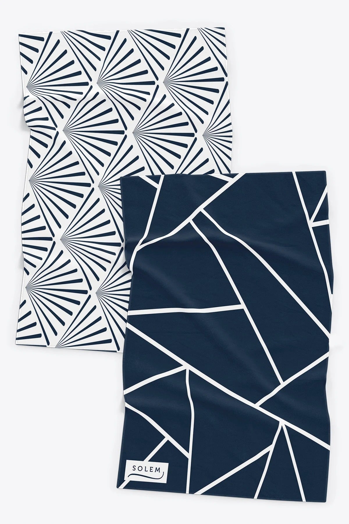 Linges à vaisselle Les Raffinés - Marine (Lot de 2)