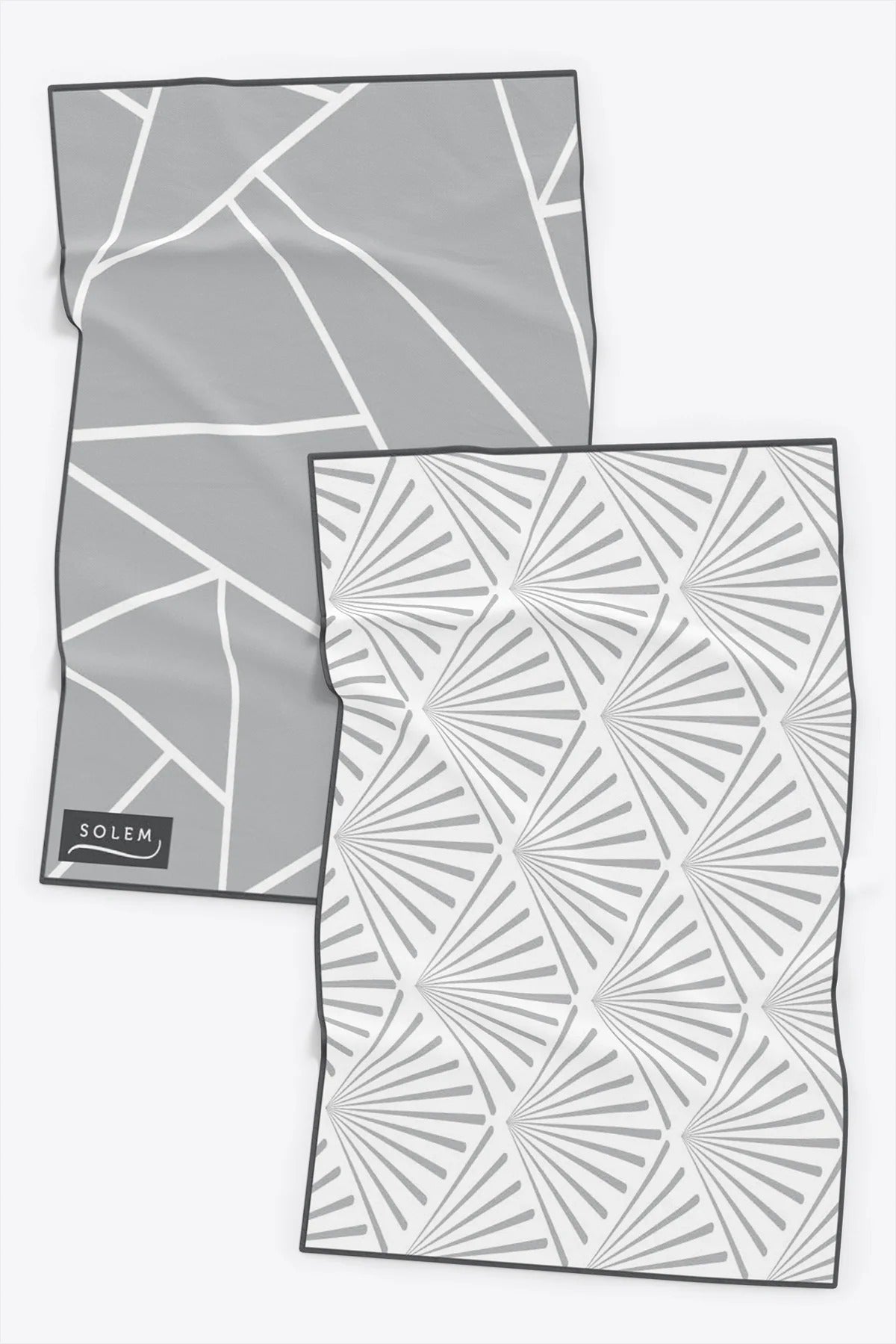 Linges à vaisselle Les Raffinés - Gris (Lot de 2)