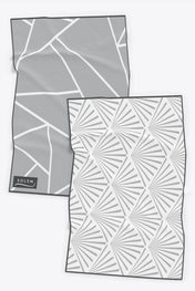 Linges à vaisselle Les Raffinés - Gris (Lot de 2)