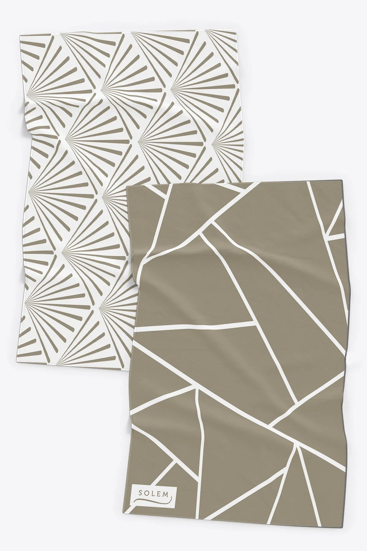 Linges à vaisselle Les Raffinés - Sauge (Lot de 2)