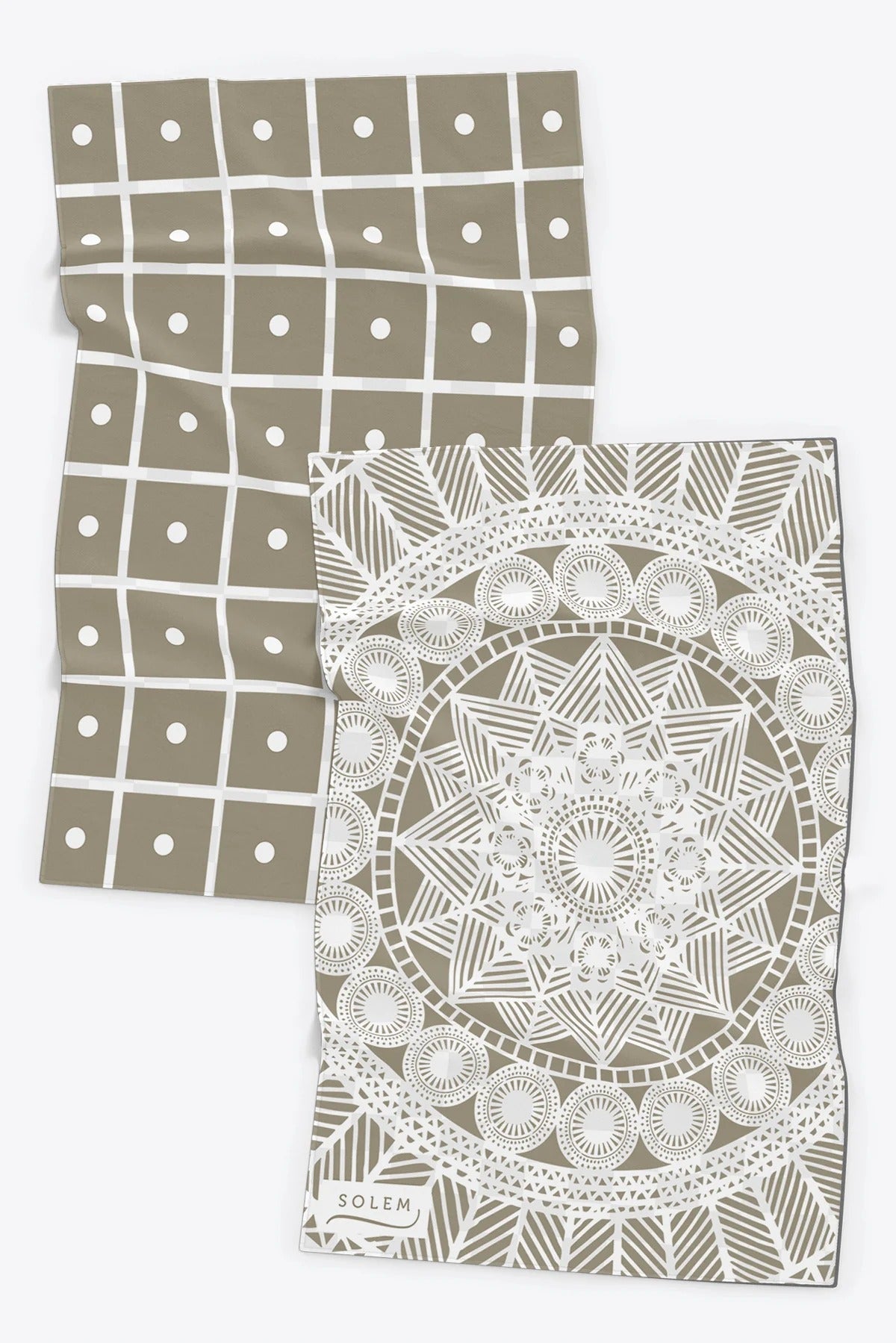 Linges à vaisselle Les Raffinés - Sauge (Lot de 2)