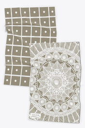 Linges à vaisselle Les Raffinés - Sauge (Lot de 2)