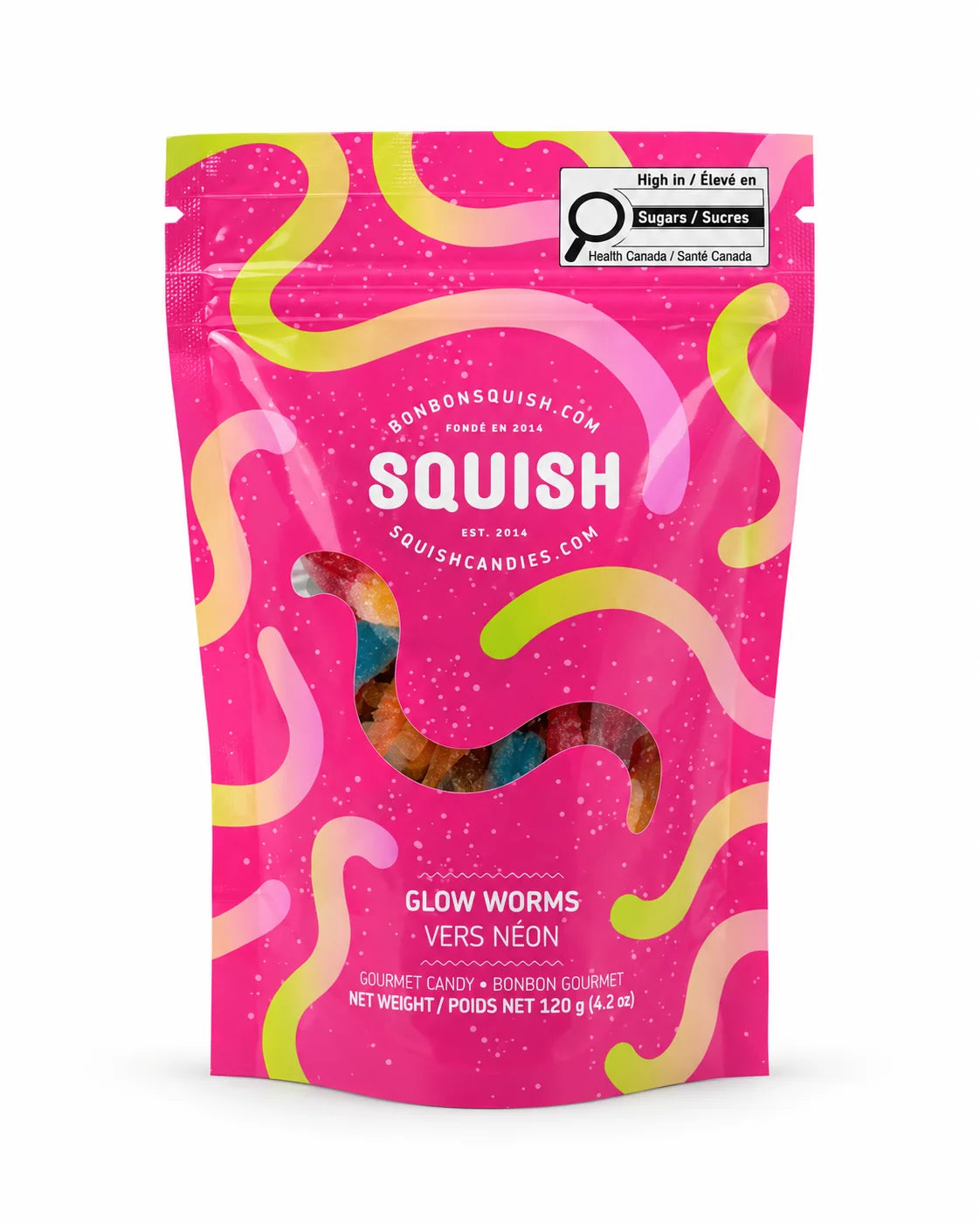 Bonbons vers fruités 120 g | Squish