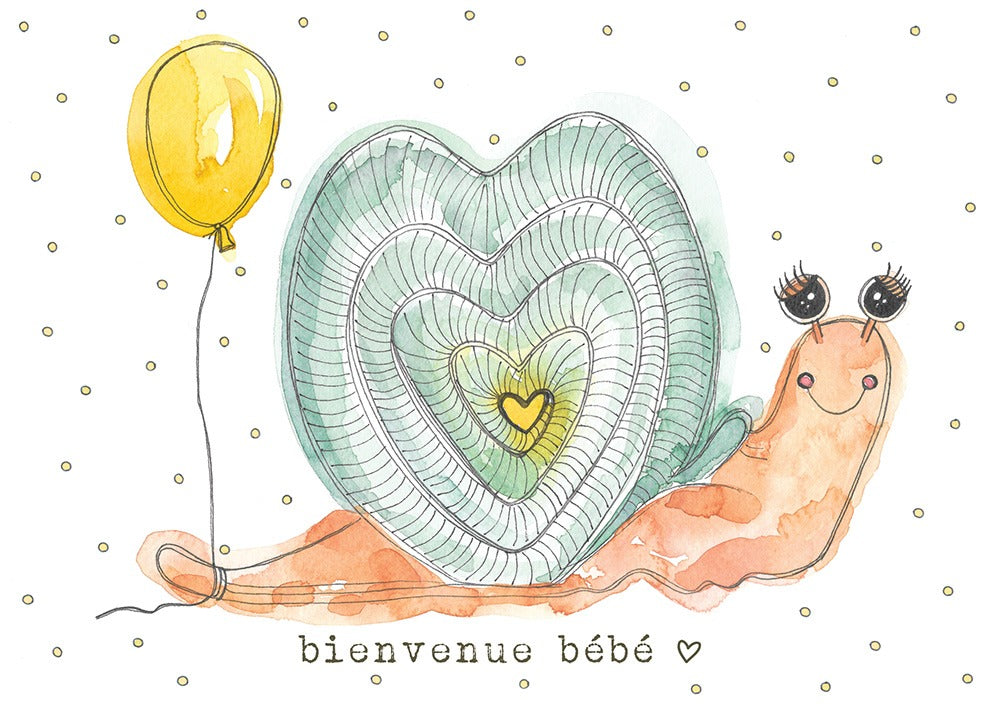 Carte de souhaits - Bienvenue bébé