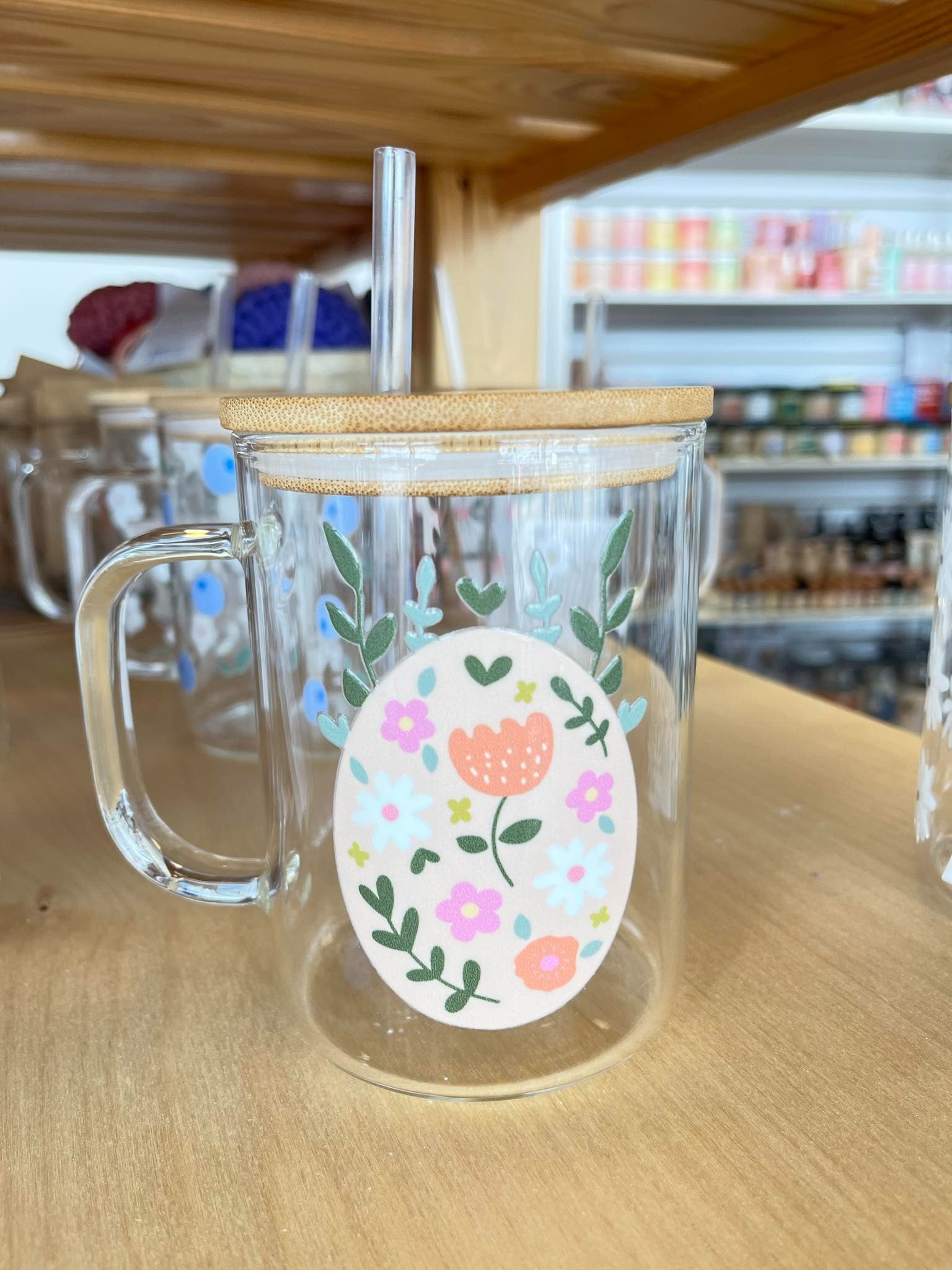 Tasse boho - Oeuf et fleurs