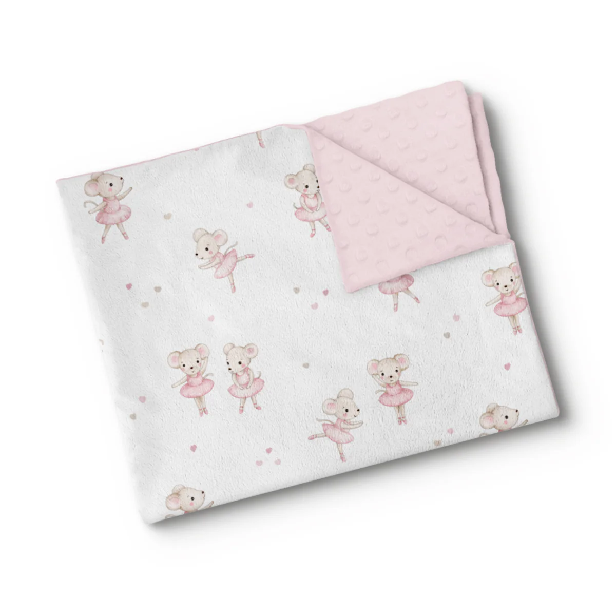 Couverture en minky - Pirouette cacahuète