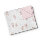 Couverture en minky - Pirouette cacahuète