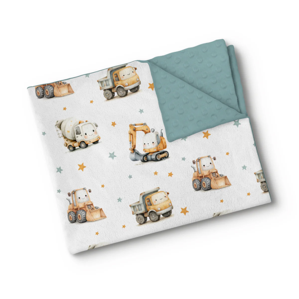 Couverture en minky - Chantier d'étoiles