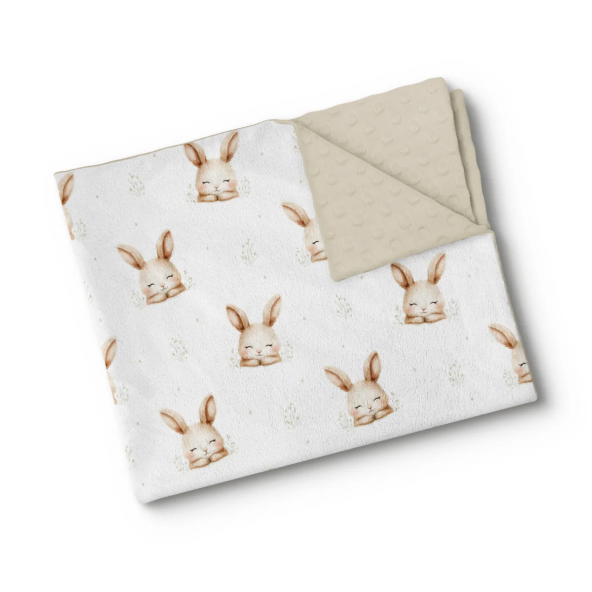 Couverture en minky - Lapinou
