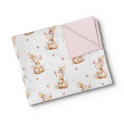 Couverture en minky - Rosée du printemps